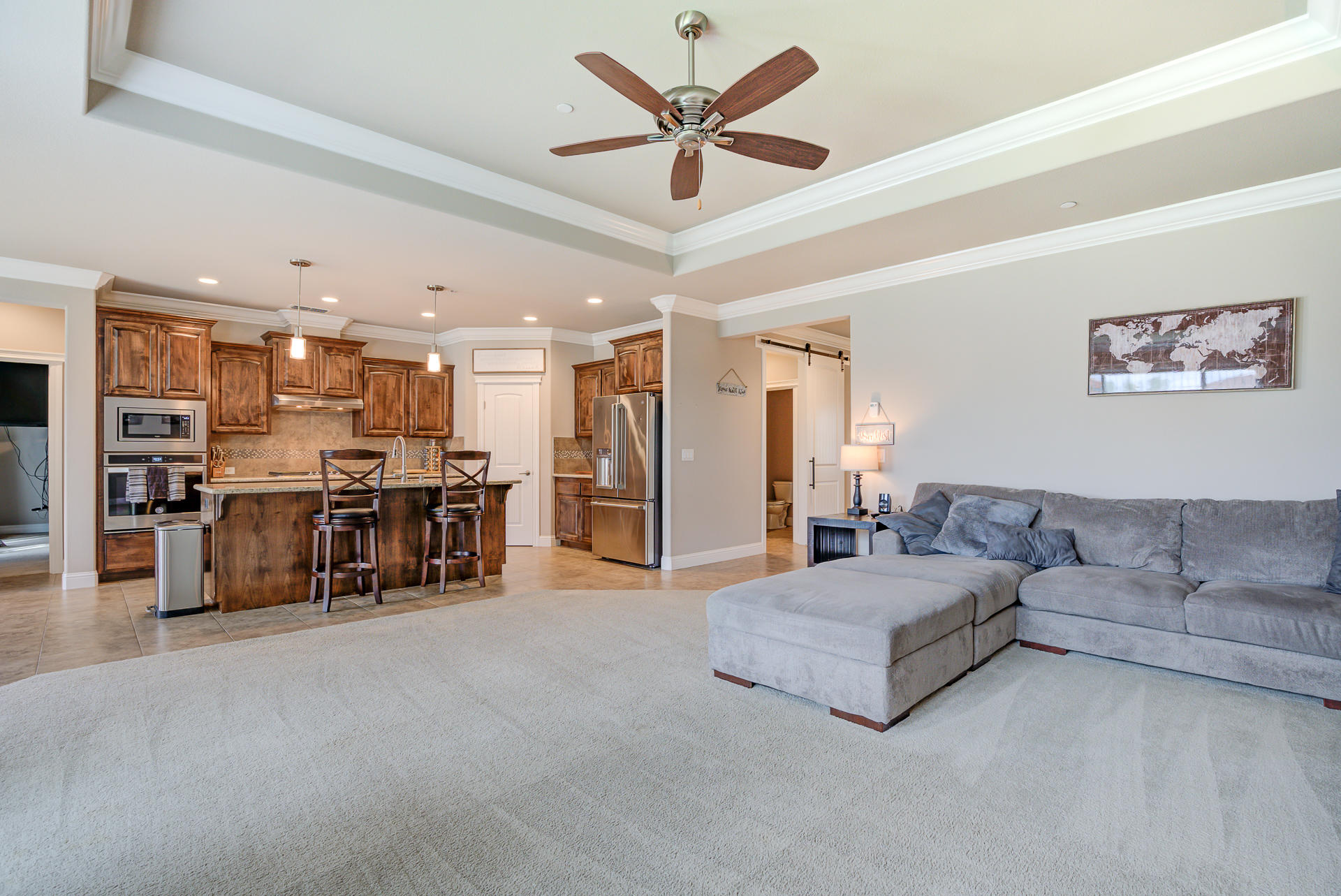3233 Lemurian Road Redding, CA 96002 - Photo 5 of 39 Family room with view to kitchen