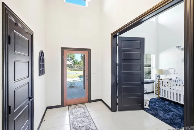 a view of front door