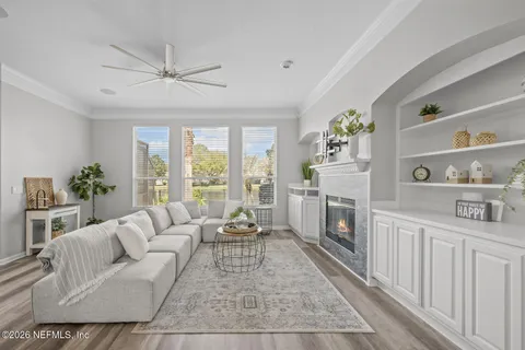 a spacious bathroom with a double vanity sink mirror and