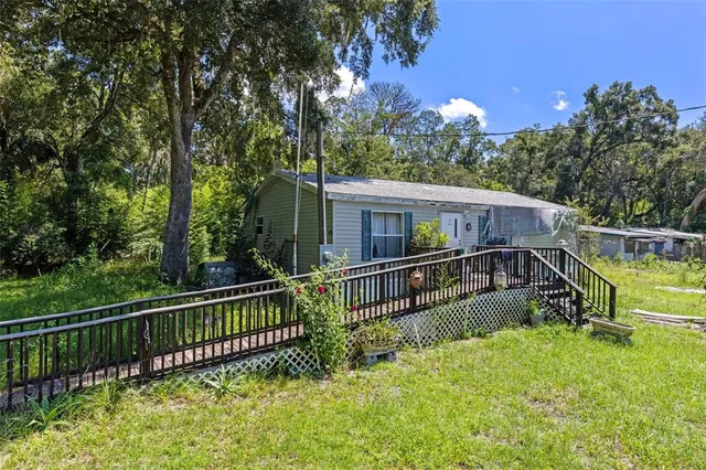 a view of a house with a balcony