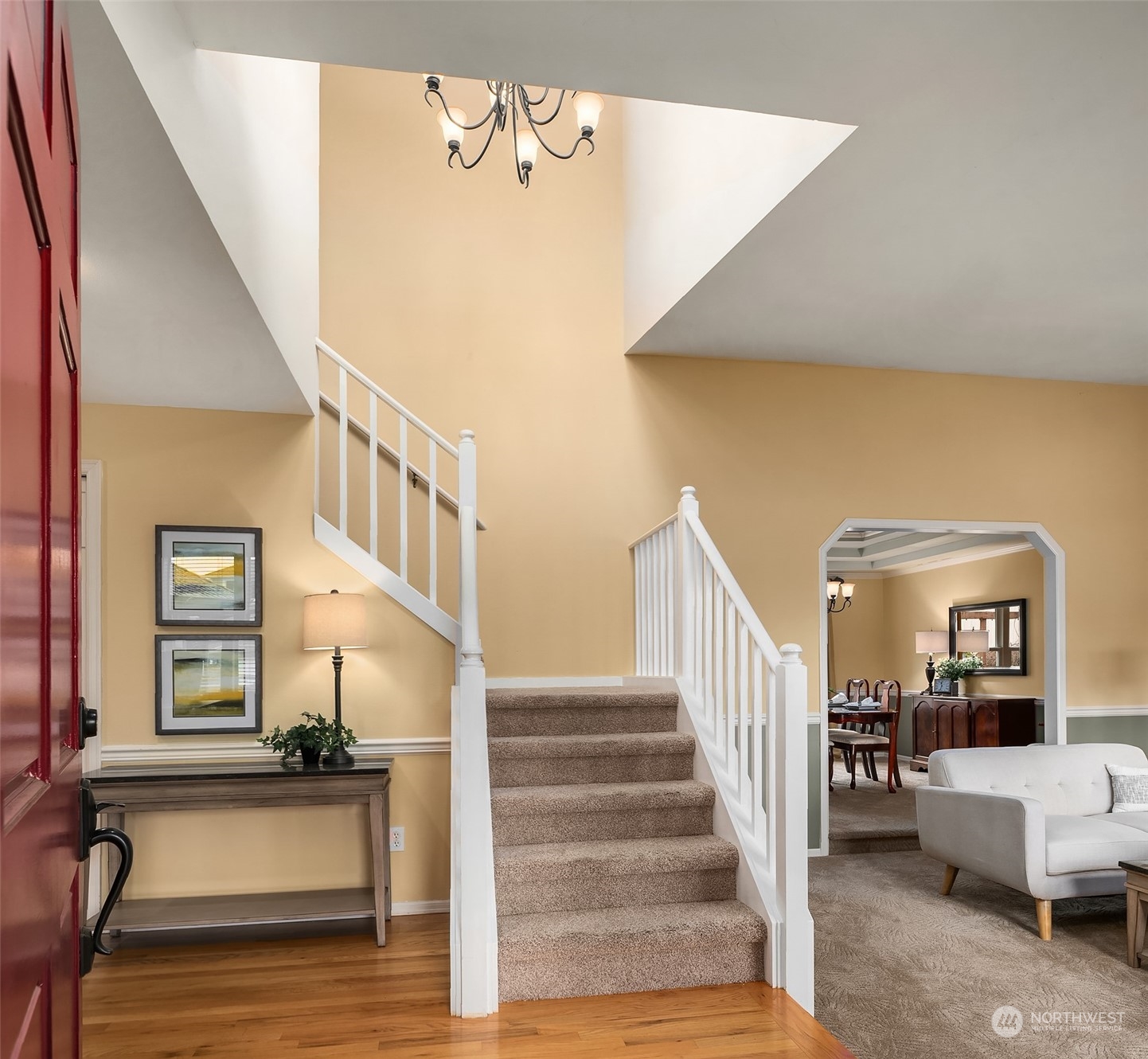 2224 237th Place Southeast Bothell, WA 98021 - Photo 3 of 40 a view of entryway and hall with wooden floor