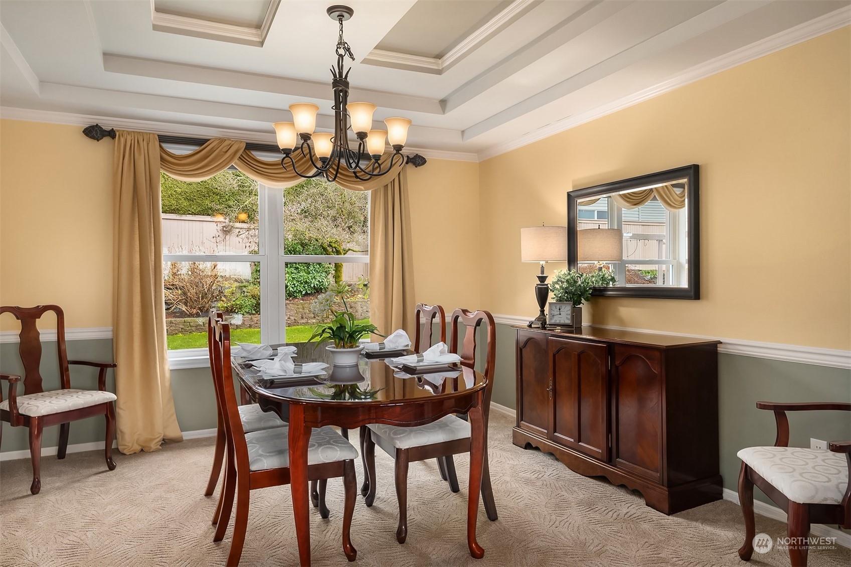 2224 237th Place Southeast Bothell, WA 98021 - Photo 9 of 40 a view of a dining room with furniture window and outside view