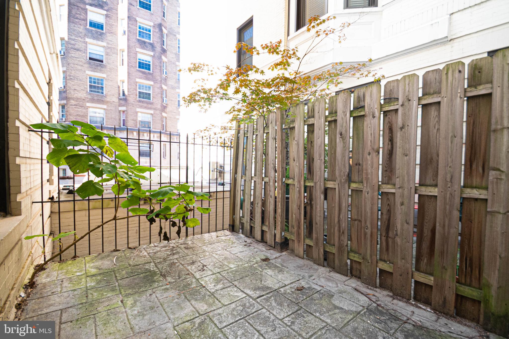 1669 Columbia Road Northwest, Unit 109 Washington, DC 20009 - Photo 31 of 35 a view of a garden with a chair