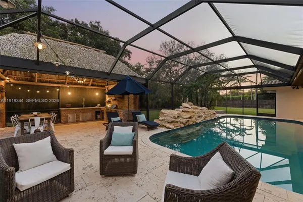 a view of a patio