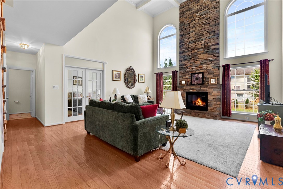753 Blossom Tree Road Culpeper, VA 22701 - Photo 17 of 68 Living area featuring a floor-to-ceiling stacked s