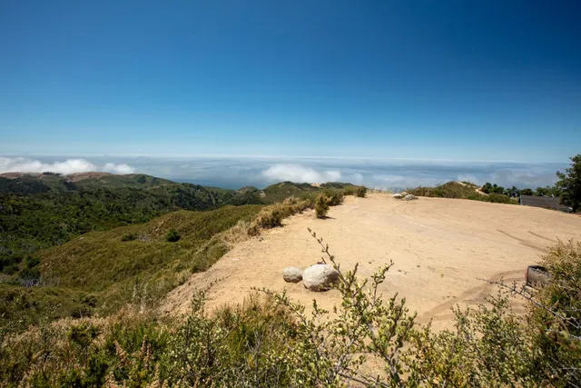 a view of ocean with beach