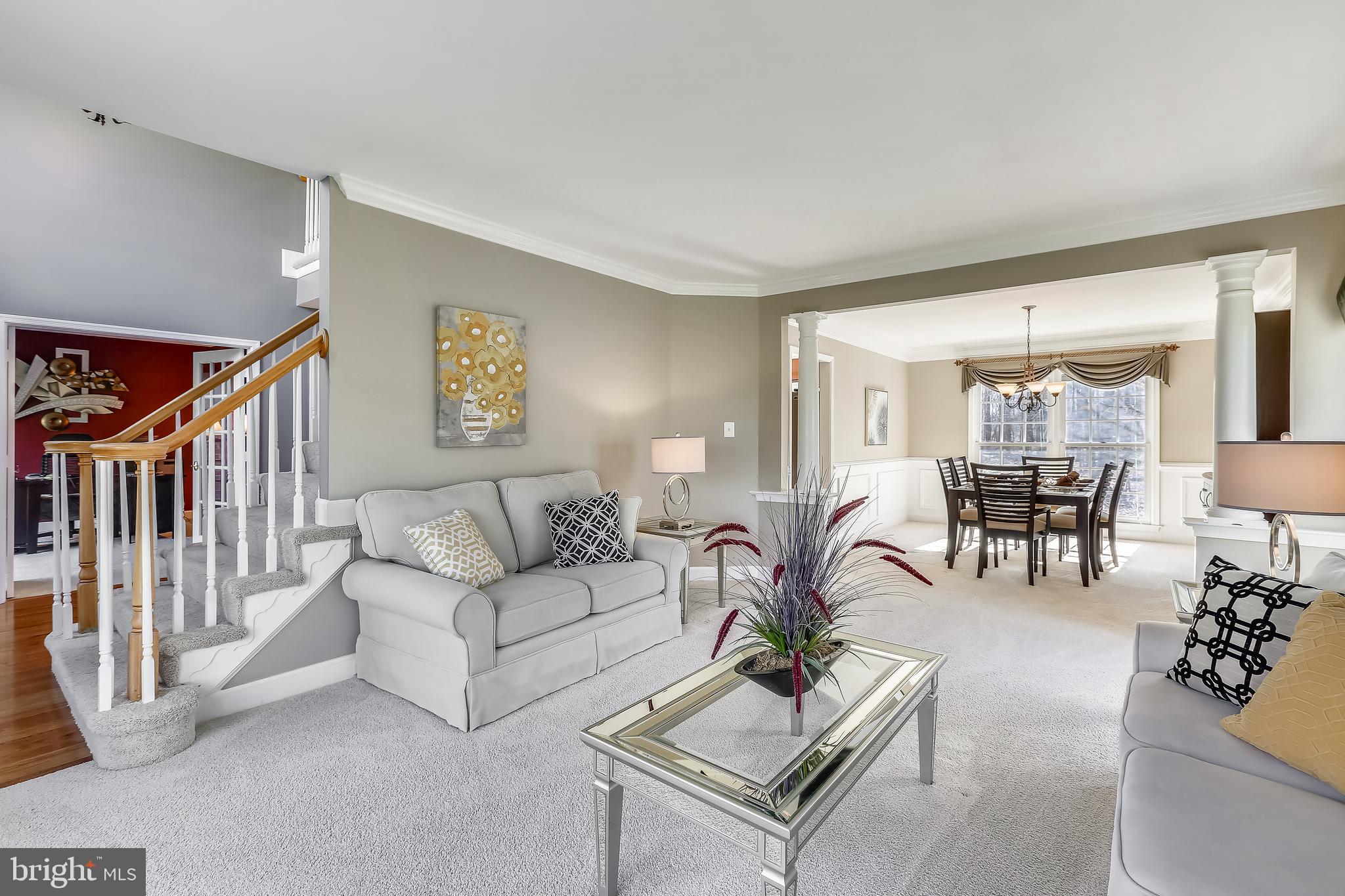22406 Sweetleaf Lane Gaithersburg, MD 20882 - Photo 22 of 60 Living Room open to Dining Room