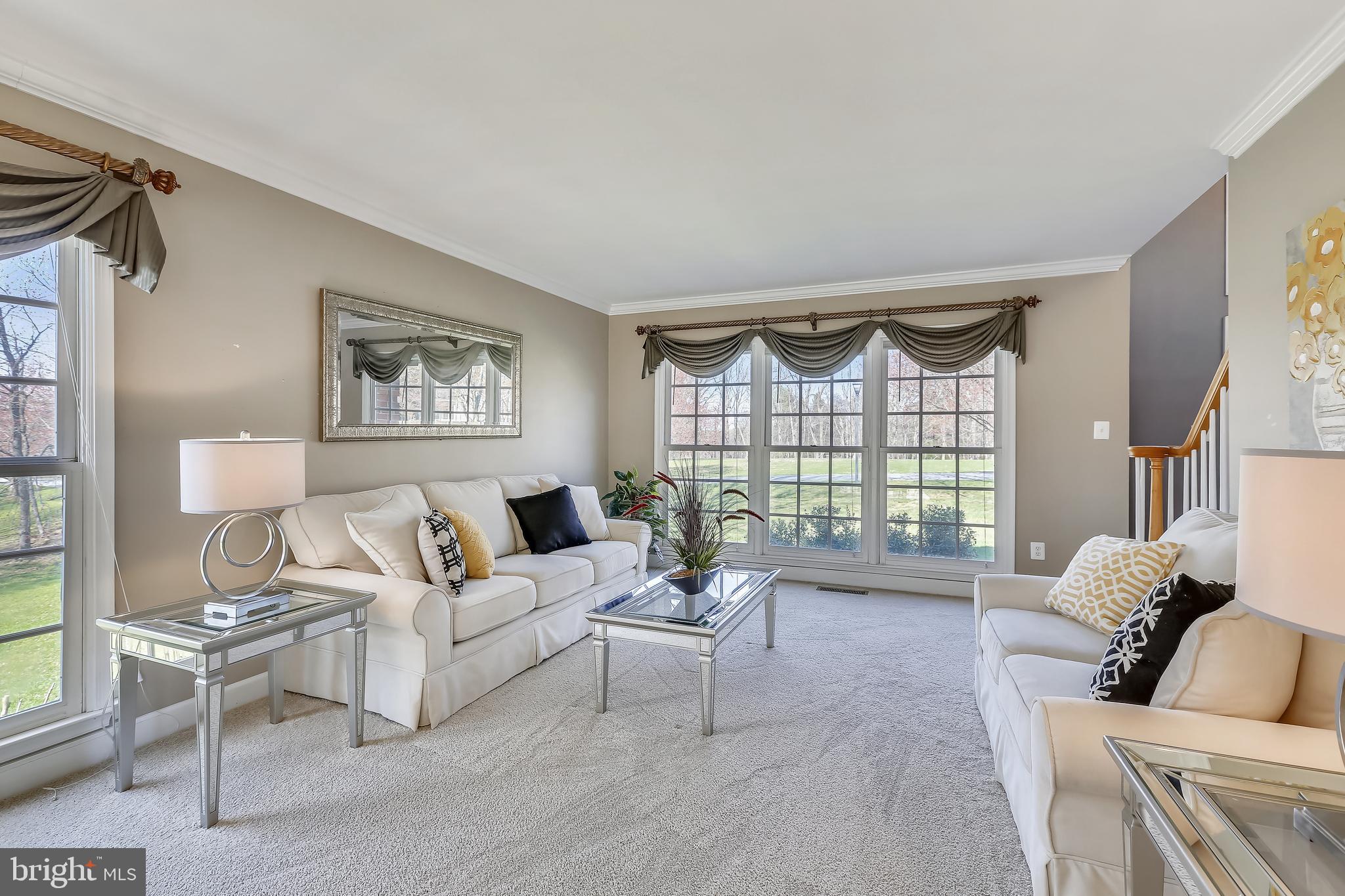 22406 Sweetleaf Lane Gaithersburg, MD 20882 - Photo 23 of 60 Living Room with Newer Carpet and Crown Molding
