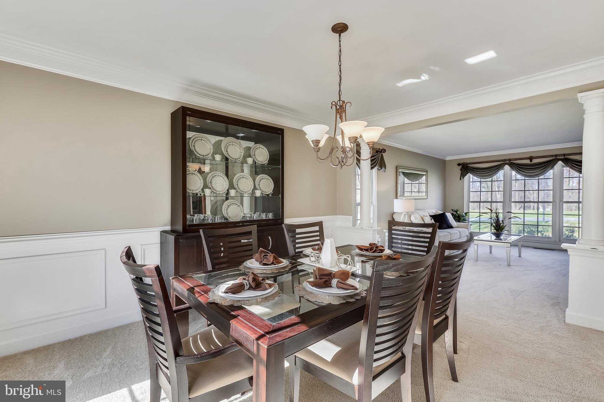 22406 Sweetleaf Lane Gaithersburg, MD 20882 - Photo 26 of 60 Dining Room with Columns