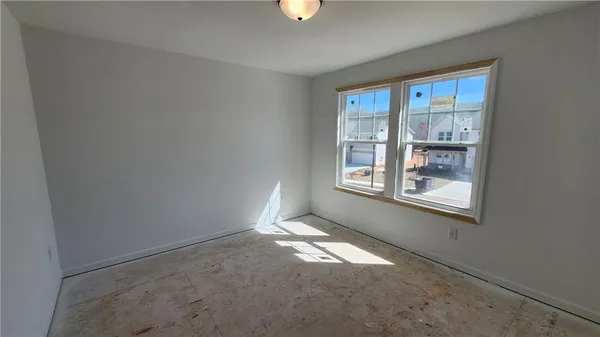 a view of a small space with window