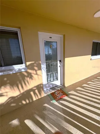 a view of a door front of a house