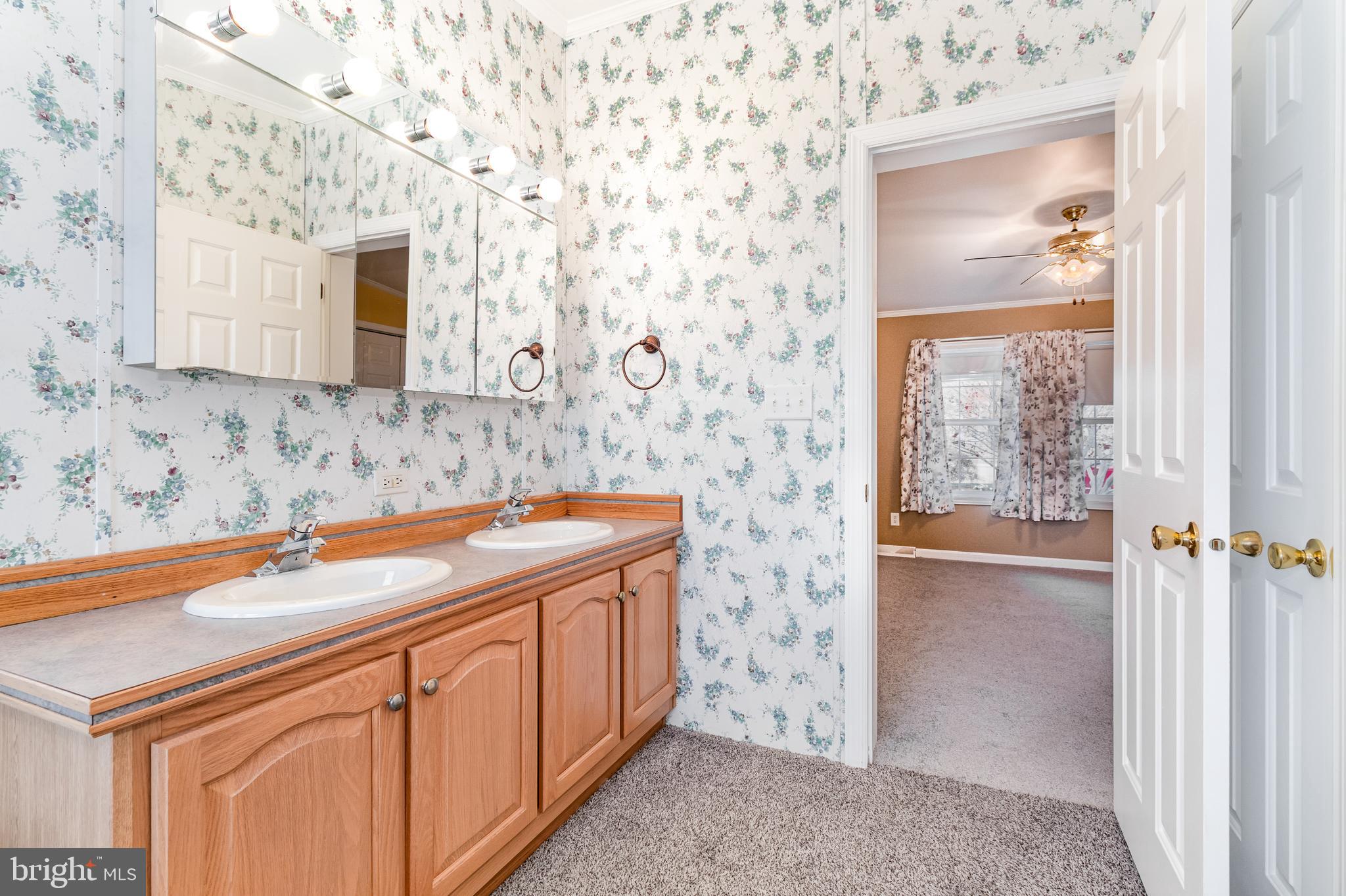 268 David Circle York, PA 17406 - Photo 17 of 26 a bathroom with a sink a vanity and a mirror