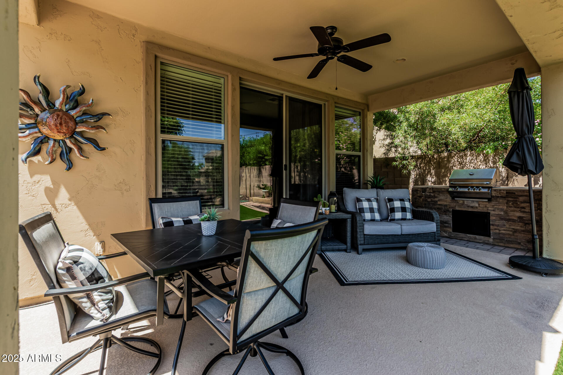 5437 West Red Bird Road Phoenix, AZ 85083 - Photo 34 of 38 Covered Patio w/Built-in BBQ