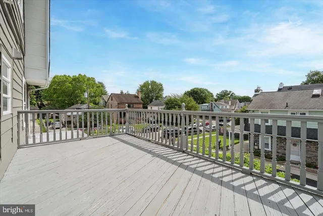 a view of a balcony with lake view