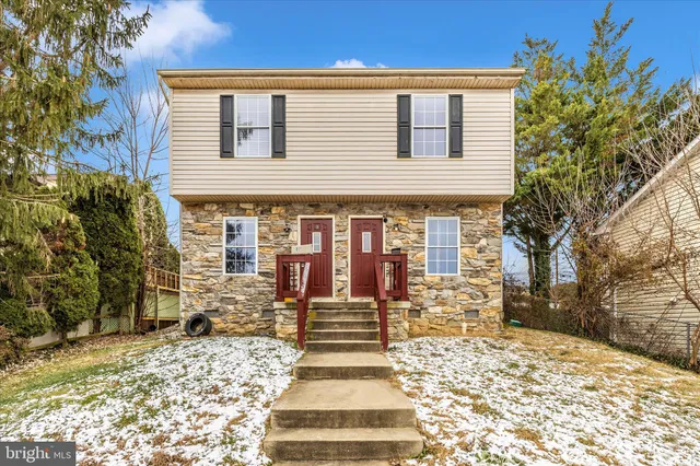 a front view of a house