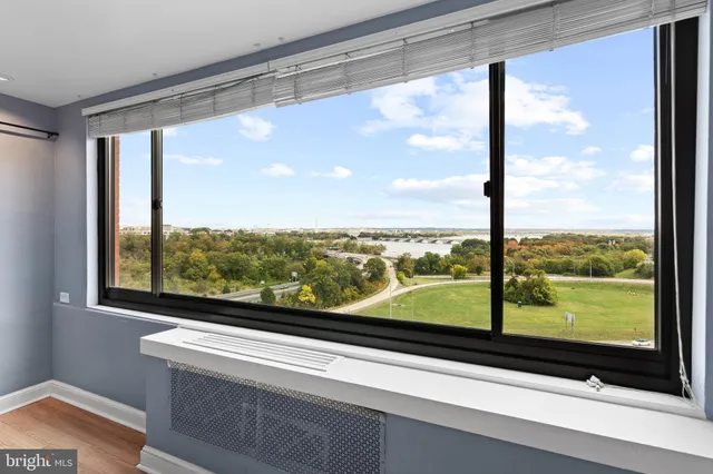 a view of a city from a window