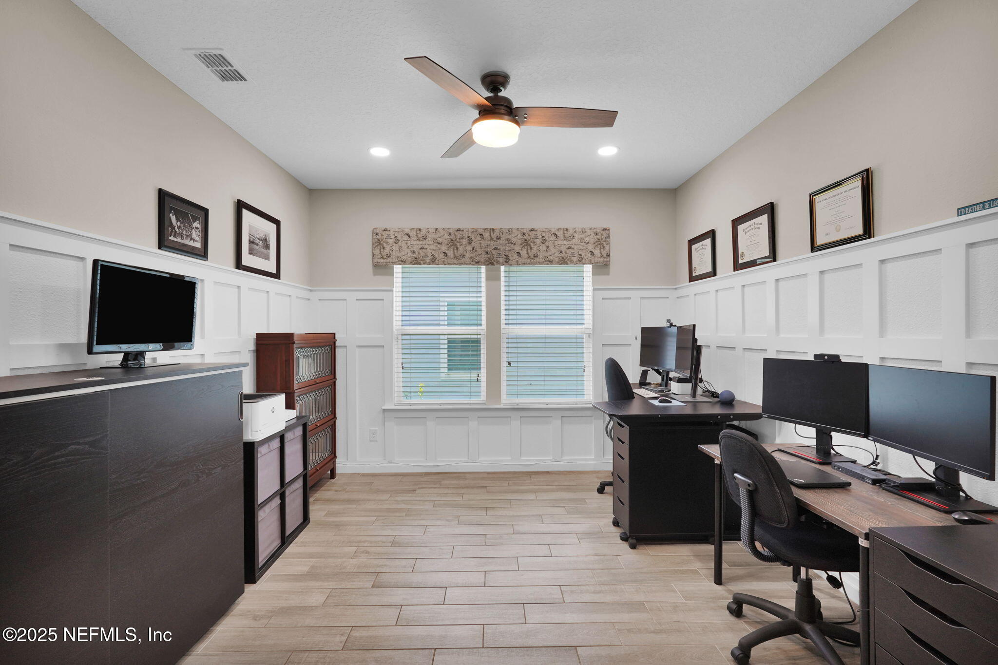 44 Athens Drive St. Augustine, FL 32092 - Photo 10 of 46 a workspace with furniture hardwood and a window