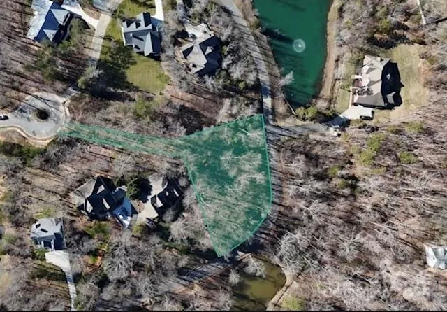 a view of a yard with a trees
