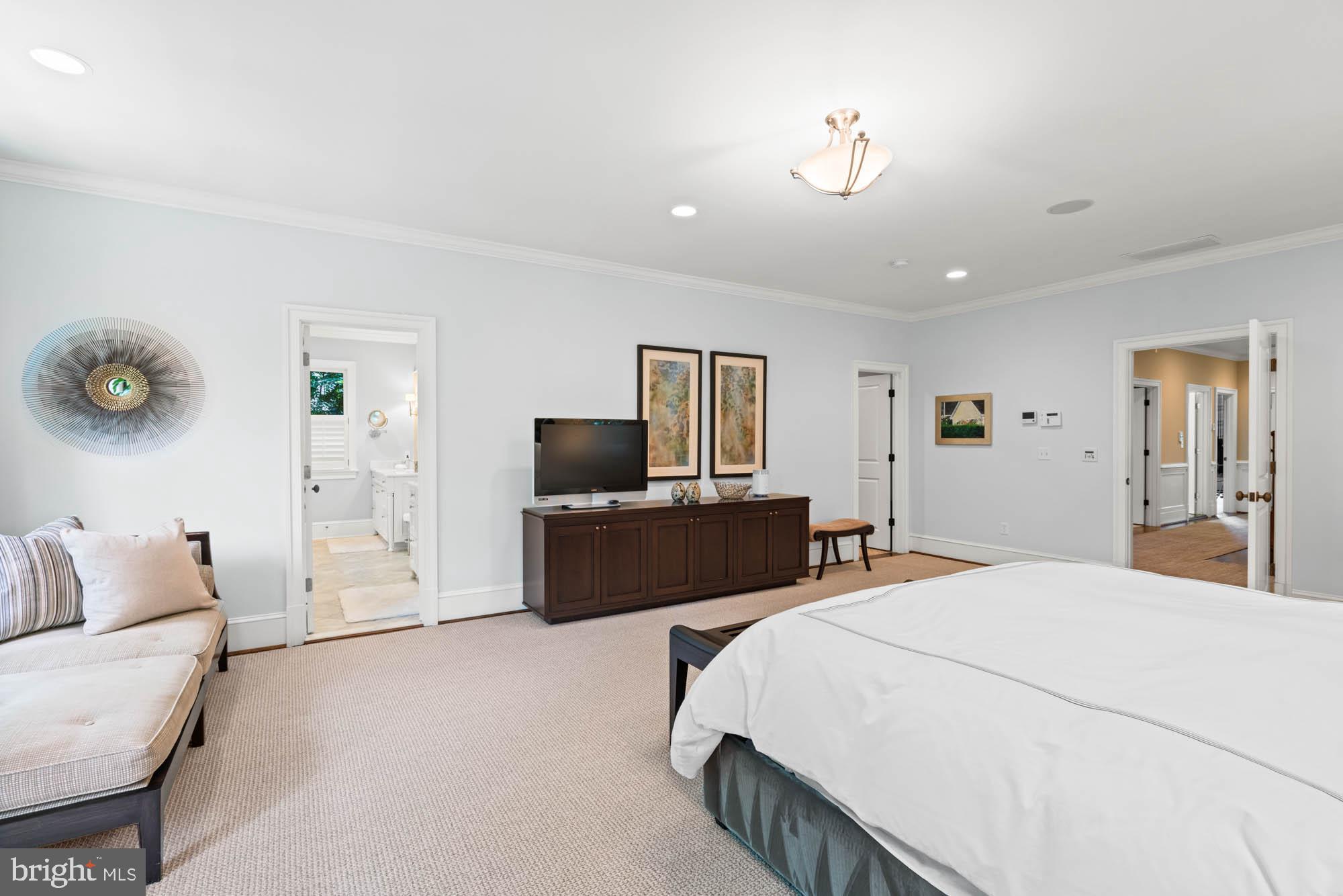 2215 King Place Northwest Washington, DC 20007 - Photo 25 of 58 a bedroom with a bed and a television