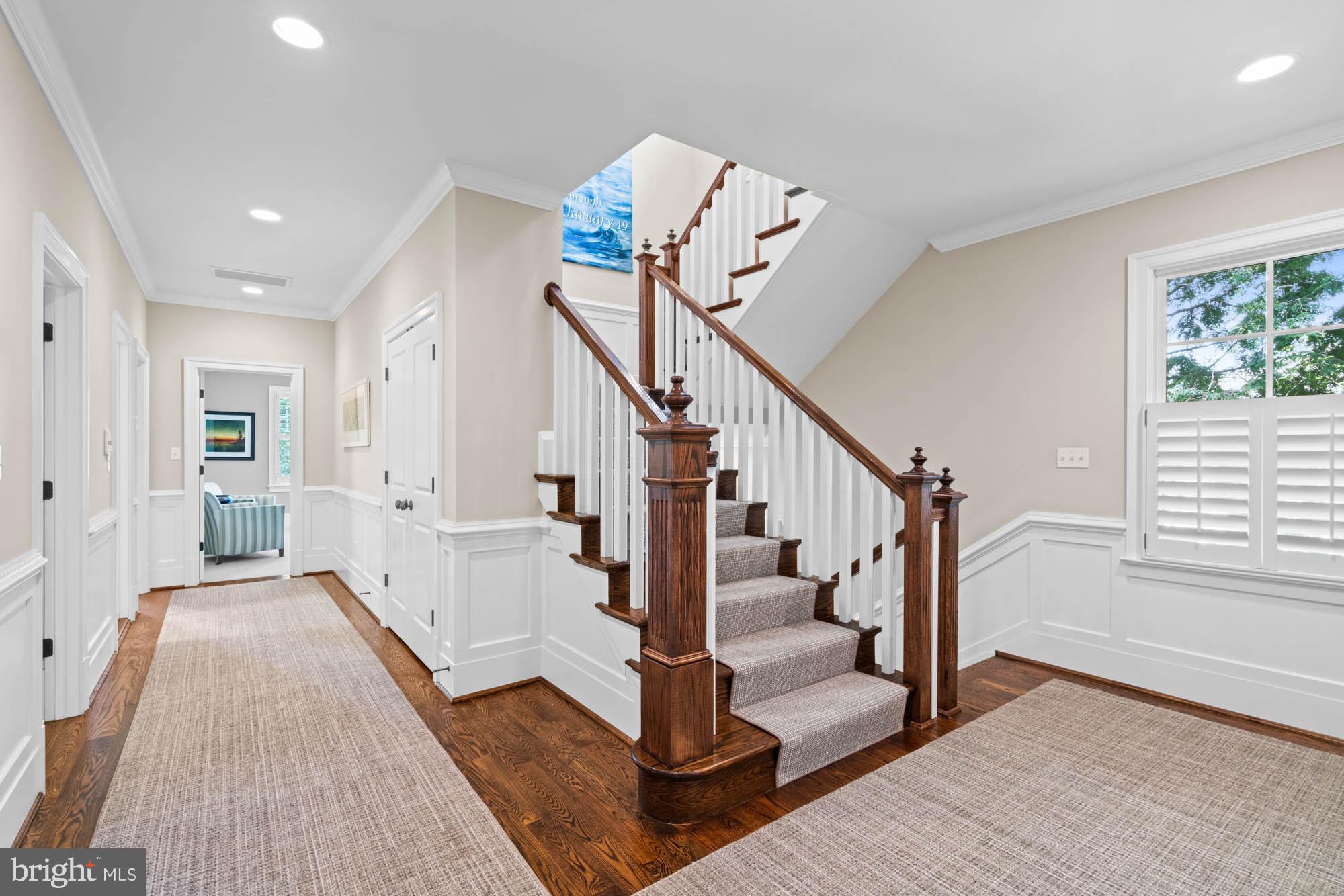 2215 King Place Northwest Washington, DC 20007 - Photo 38 of 58 a view of entryway and hall with wooden floor