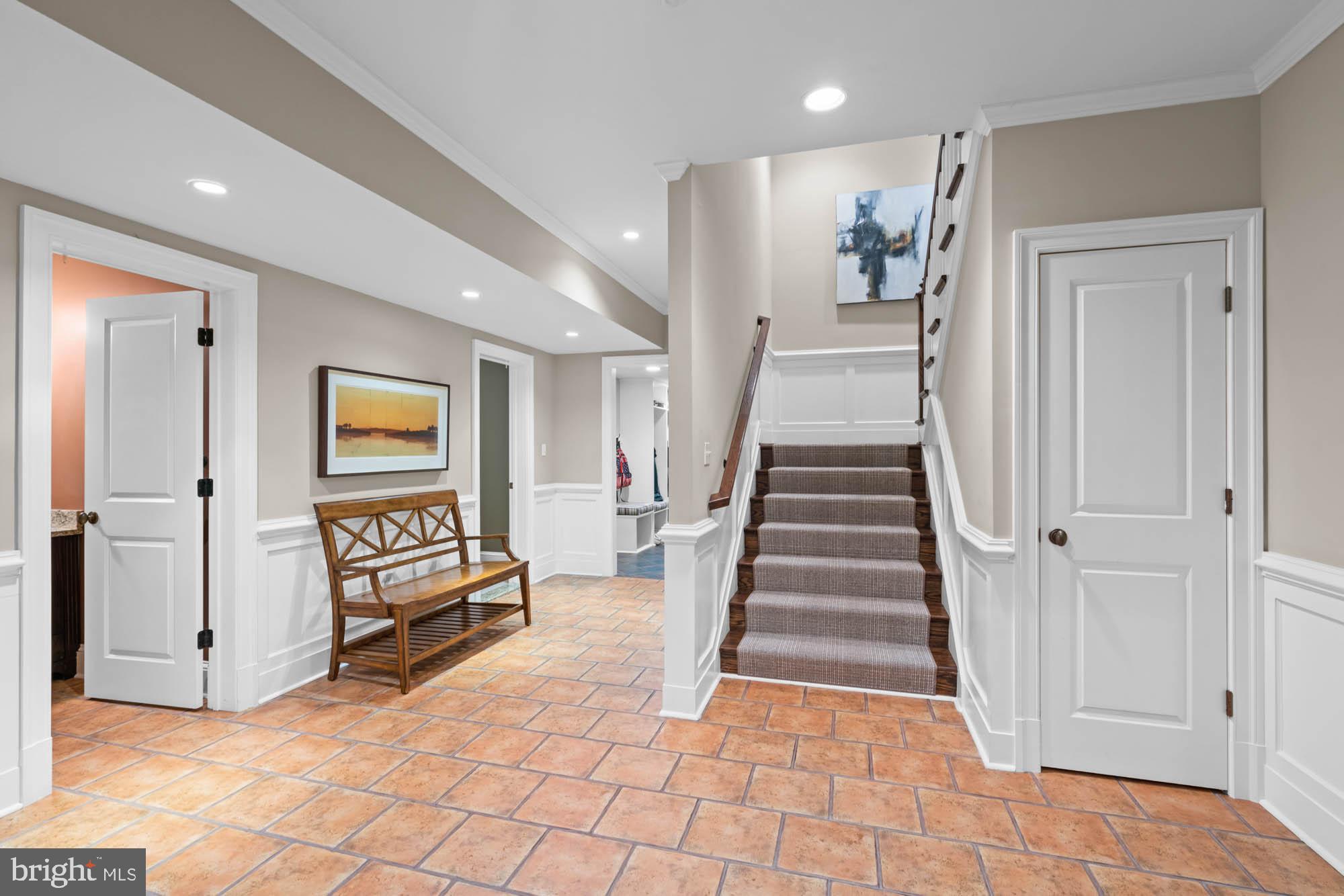 2215 King Place Northwest Washington, DC 20007 - Photo 42 of 58 a view of entryway with stairs and wooden floor