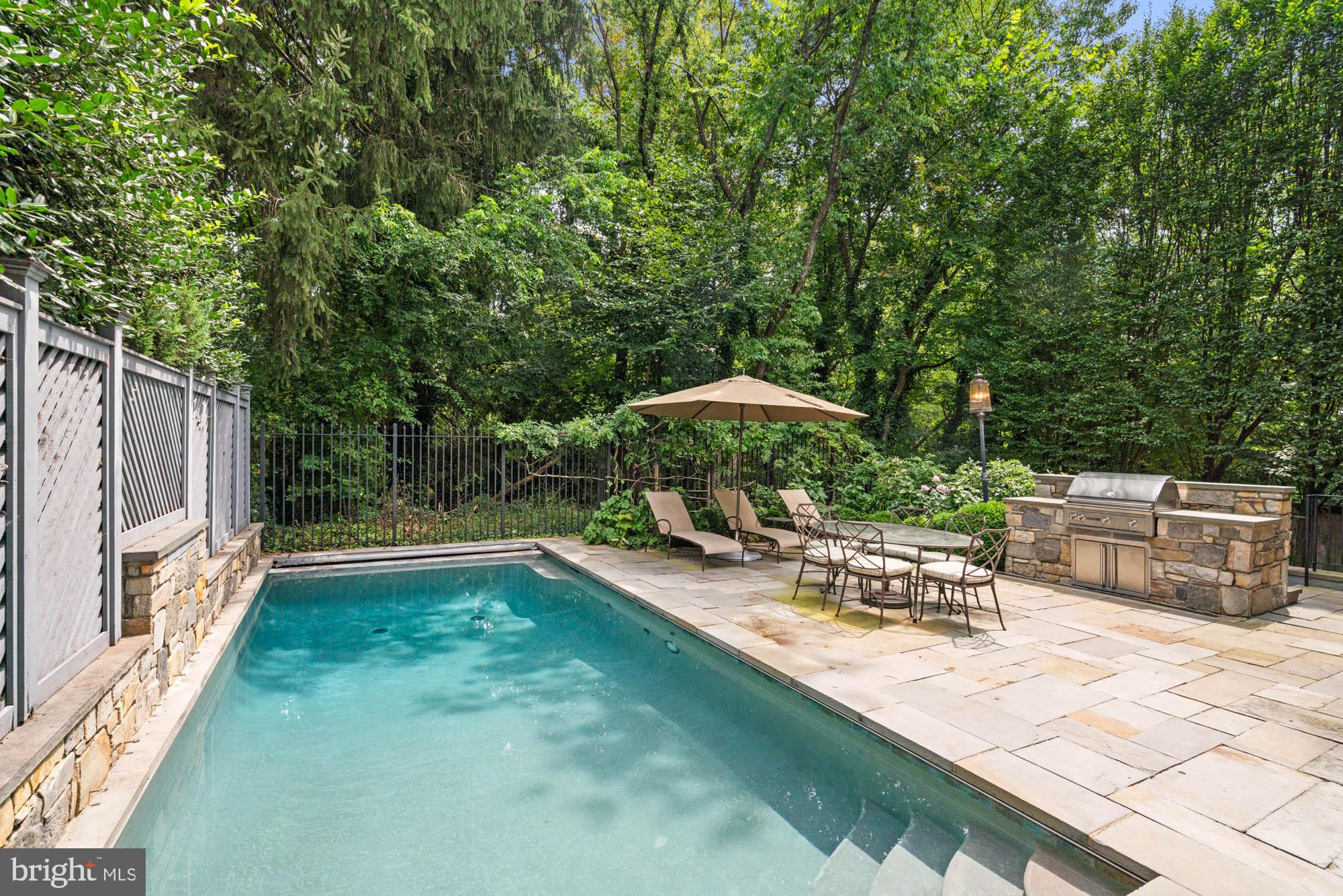 2215 King Place Northwest Washington, DC 20007 - Photo 53 of 58 a view of swimming pool with outdoor seating and plants