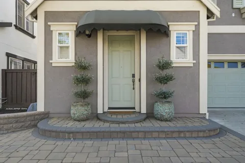 a view of a entryway of the house