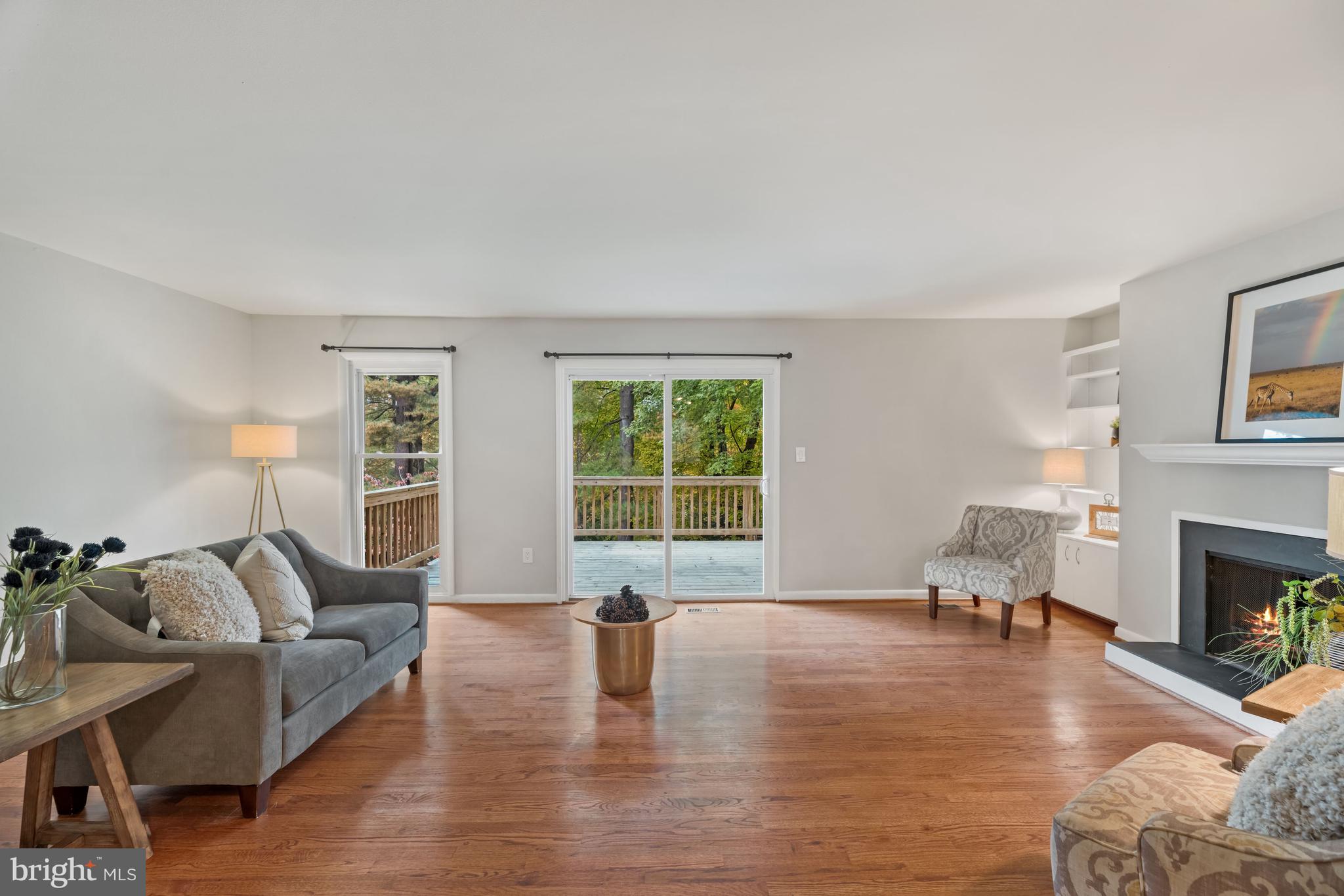 1674 Wainwright Drive Reston, VA 20190 - Photo 4 of 31 living room with fireplace