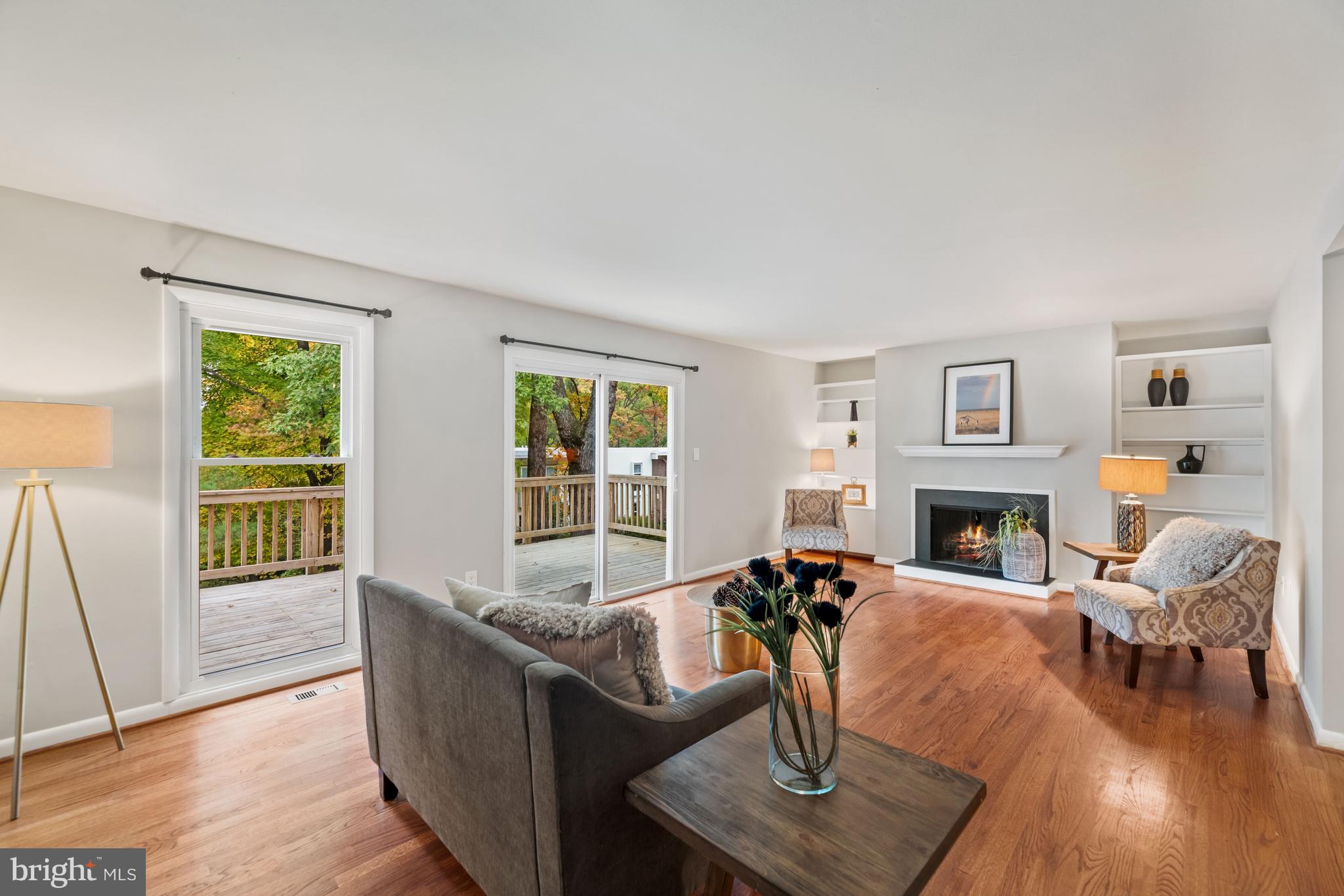 1674 Wainwright Drive Reston, VA 20190 - Photo 5 of 31 living room with fireplace