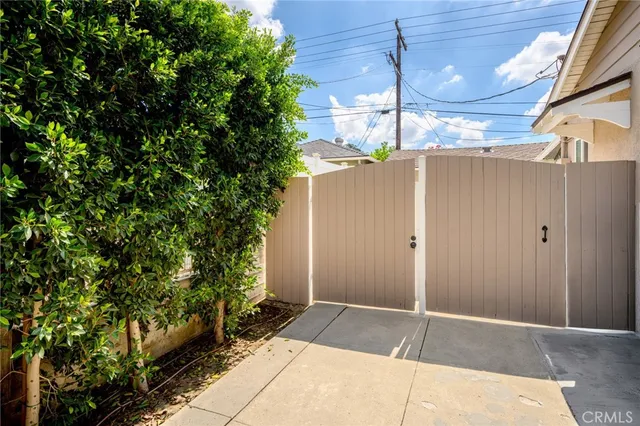 a backyard of a house