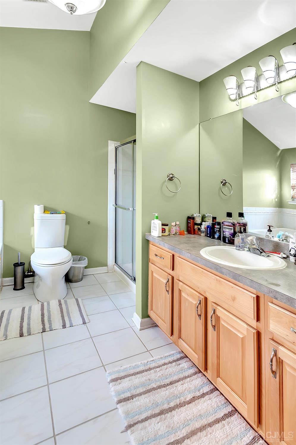 5 Rondell Lane, Unit 198 Old Bridge, NJ 08879 - Photo 18 of 23 a bathroom with a sink mirror and a toilet