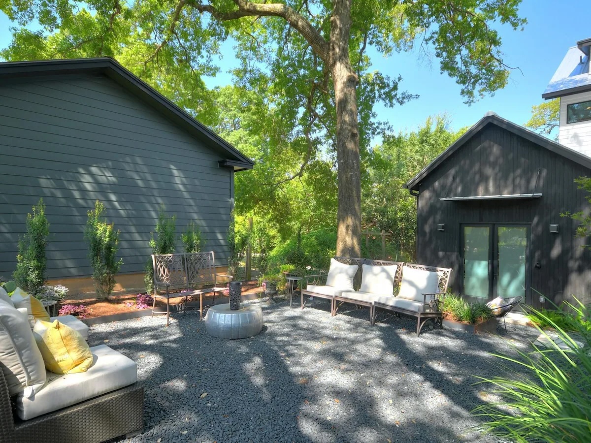 700 Jessie Street Austin, TX 78704 - Photo 31 of 40 View of patio / terrace with outdoor seating and an outdoor structure
