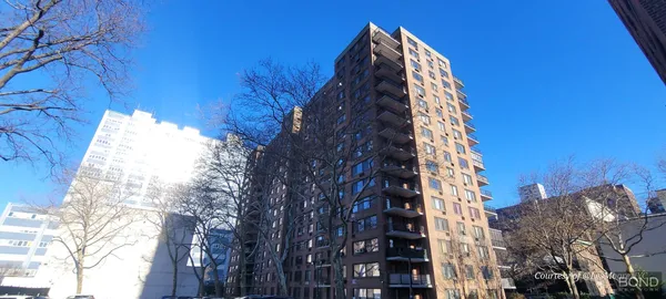 a view of a tall building
