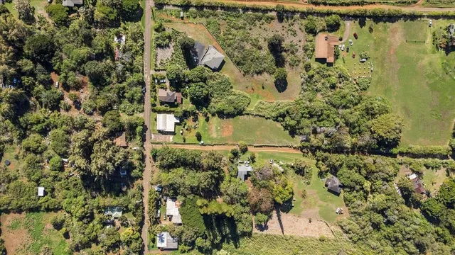 a front view of a house with a yard and potted plants