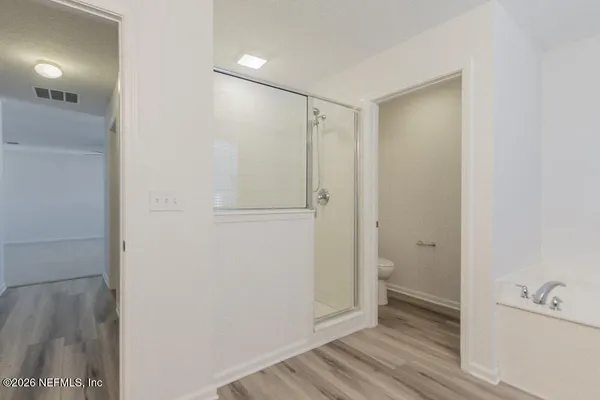 a view of bathroom with shower