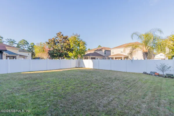a backyard of a house
