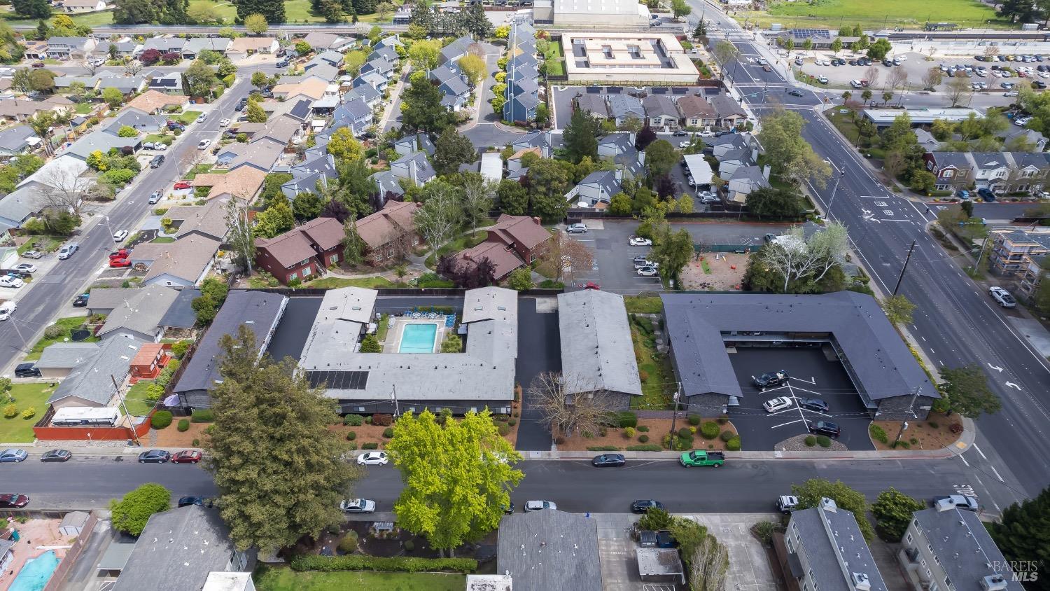 8020 Beverly Drive Rohnert Park, CA 94928 - Photo 15 of 35 an aerial view of multiple house
