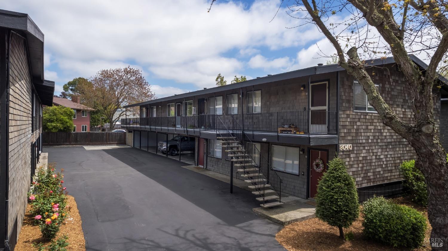 8020 Beverly Drive Rohnert Park, CA 94928 - Photo 7 of 35 a front view of a house with a garden