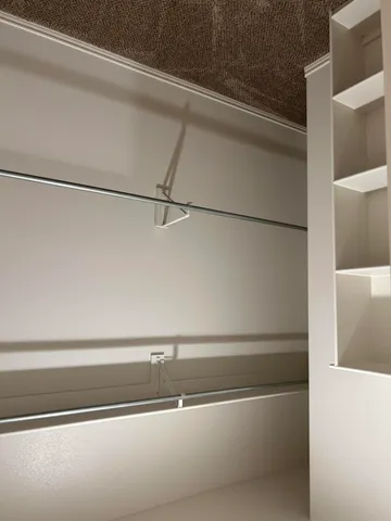 a close view of closet