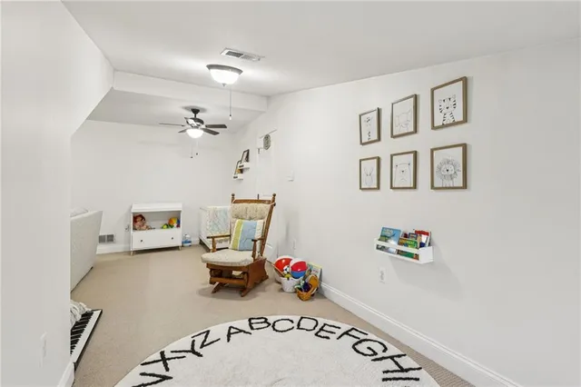 a view of a workspace with furniture