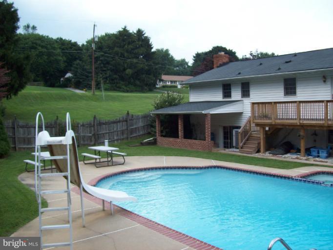 1910 Springhill Lane Hampstead, MD 21074 - Photo 18 of 20 rear view of house w/pool