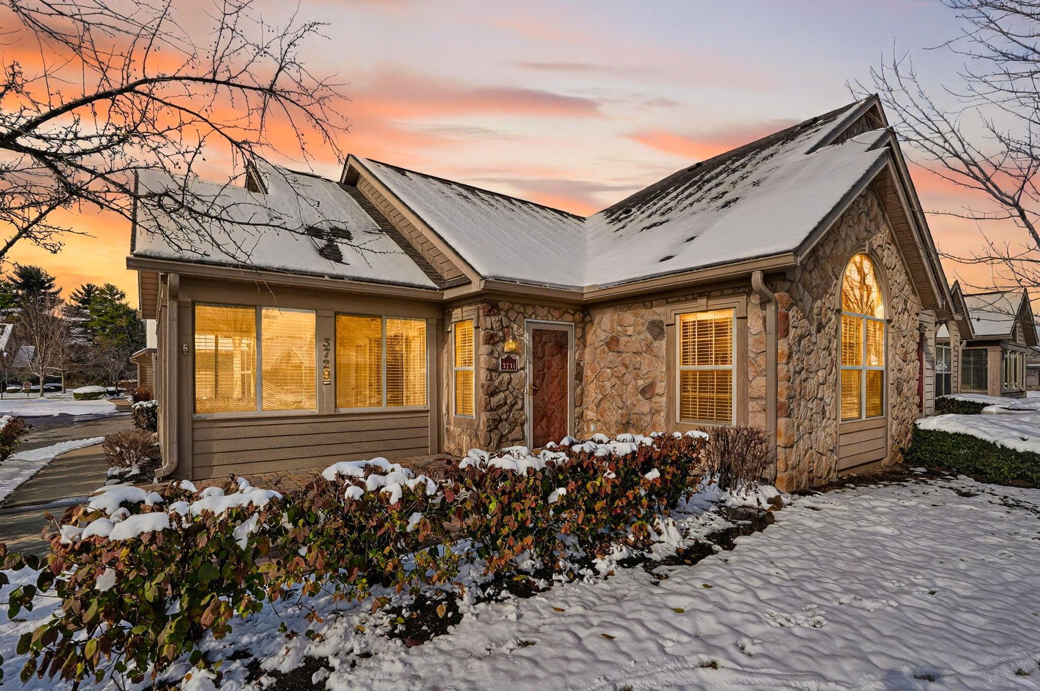Snowy twilight!