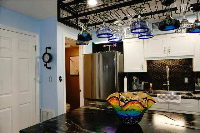 a view of a house with patio