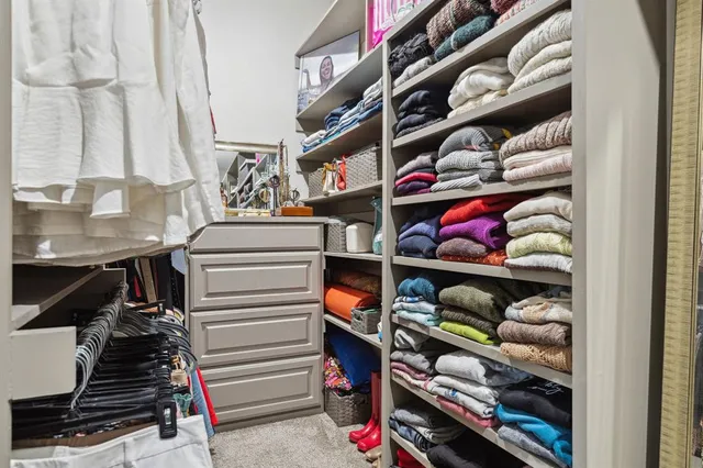 a view of walk in closet