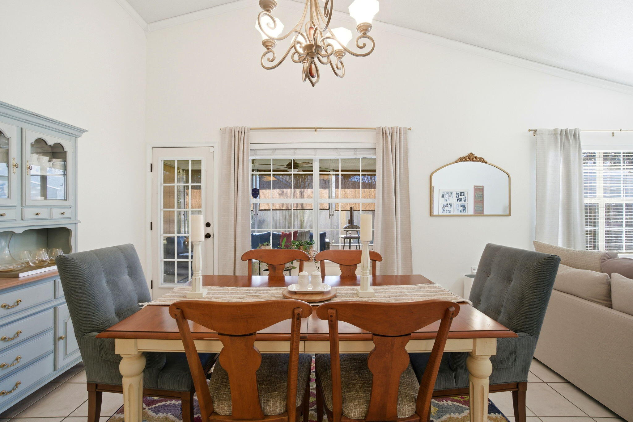 570 Rough Leaf Lane Mary Esther, FL 32569 - Photo 22 of 58 a view of a dining room with furniture and chandelier