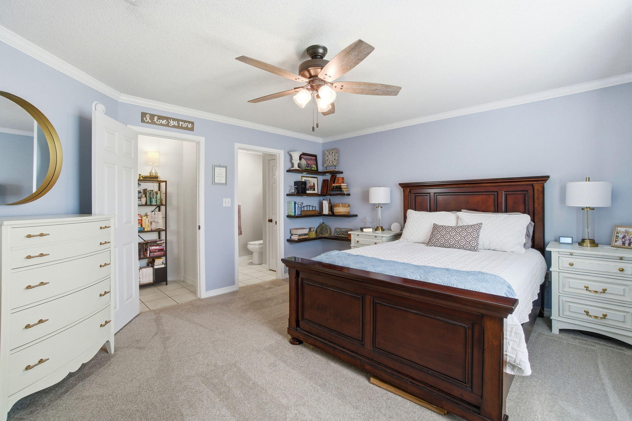 570 Rough Leaf Lane Mary Esther, FL 32569 - Photo 28 of 58 a bedroom with a bed and a closet