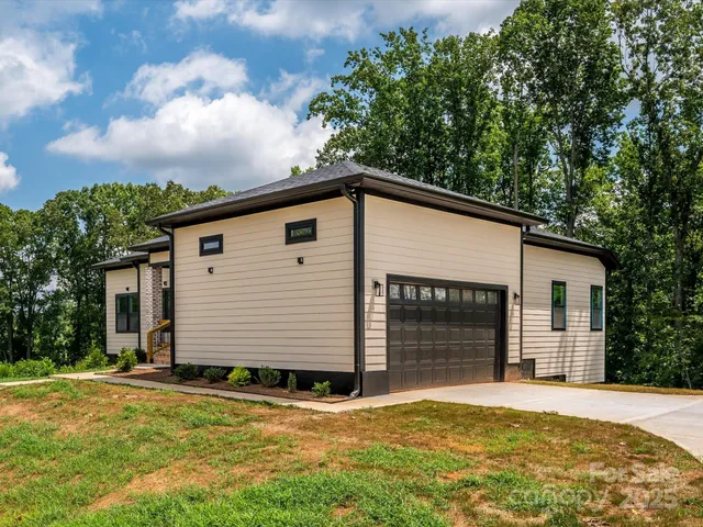 a backyard of a house