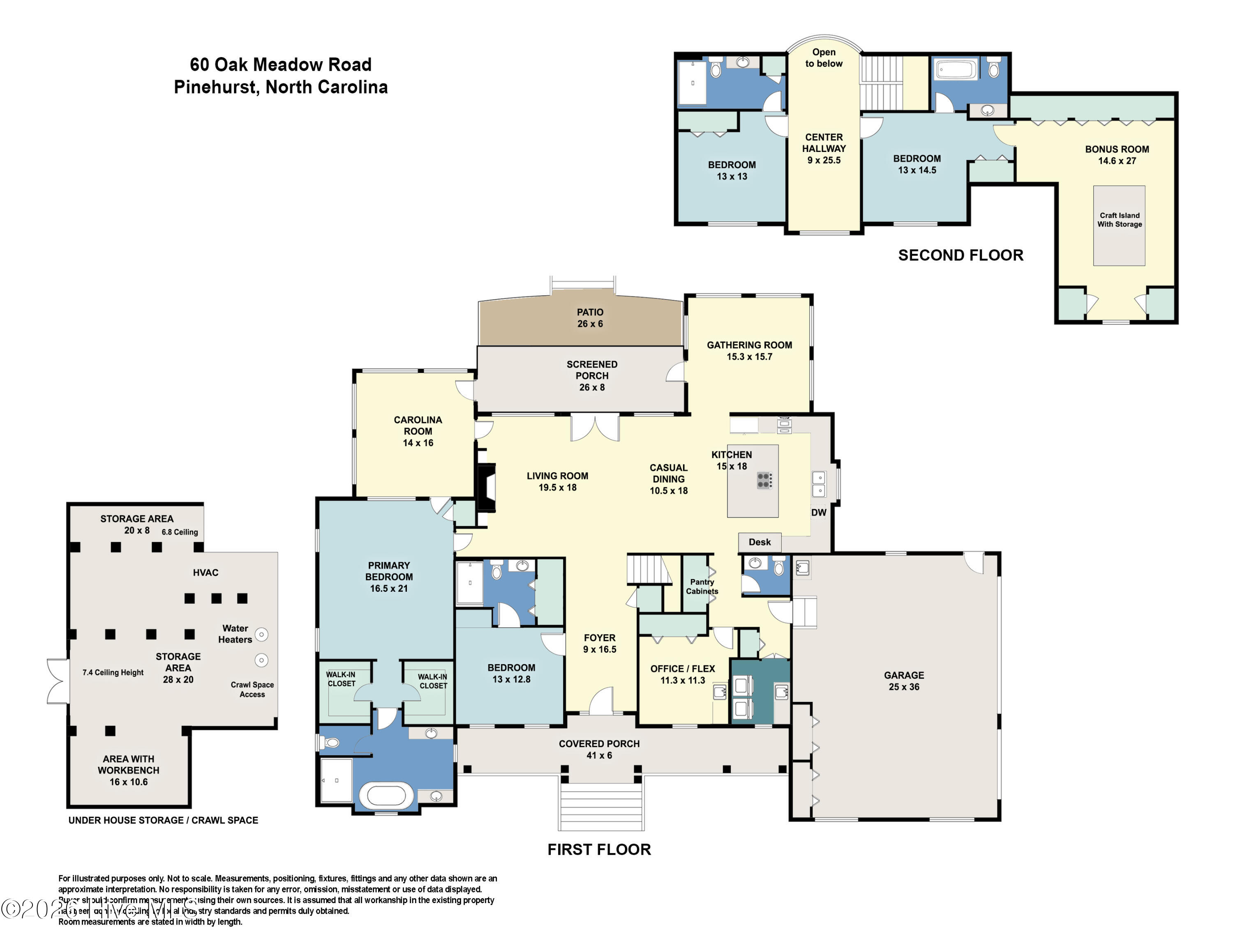 60 Oak Meadow Road Pinehurst, NC 28374 - Photo 67 of 67 60_OakMeadow_floorplan