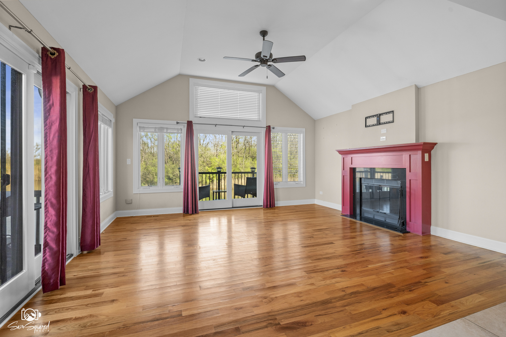 32 Largemouth Lane Wilmington, IL 60481 - Photo 12 of 45 a view of an empty room with wooden floor and a window