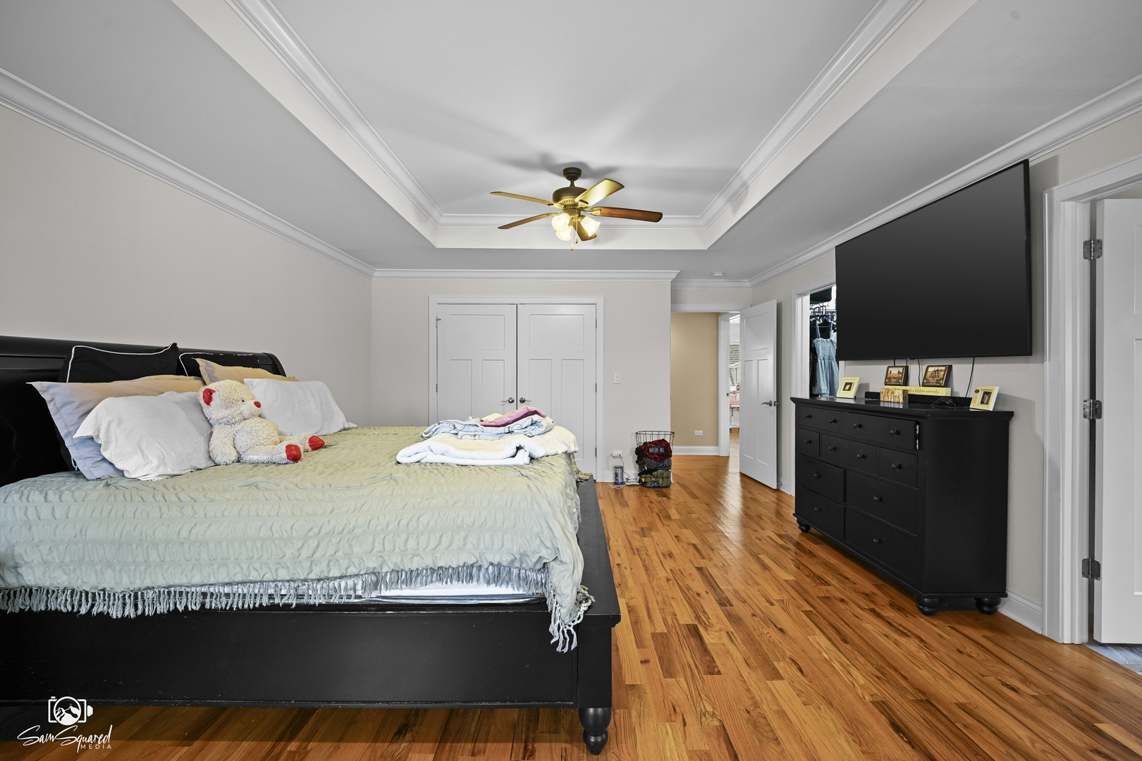 32 Largemouth Lane Wilmington, IL 60481 - Photo 29 of 45 a bedroom with a bed and a flat screen tv